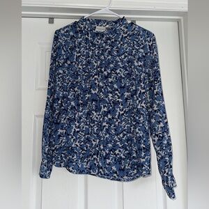 Button Down Women’s Floral Blouse